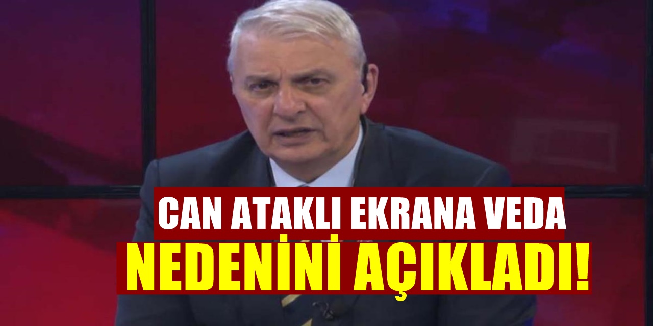 Tele1'den istifa ederek ekrana veda eden Can Ataklı'dan Ayrılık Nedeniyle İlgili Açıklama