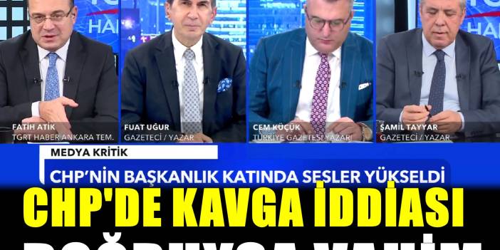 CHP'de kavga iddiası : CHP'nin Başkanlık Katında Sesler Yükseldi!